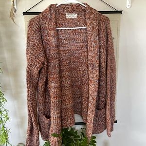 Multi color knitted cardigan